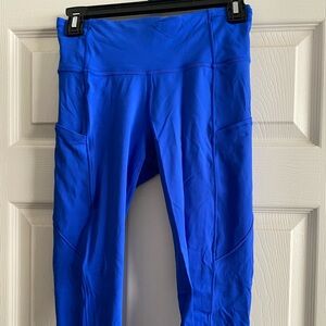 Lululemon 23" Race Pace Royal Blue Laser Cut Leggings